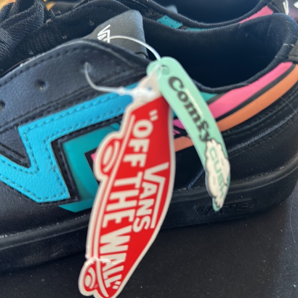 #76 Brand new Vans Lowland CC faded black/multi sneakers - Picture 4 of 14